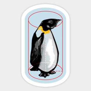 Penguins are cylinders Sticker